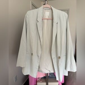 H&M Women's Soft Sage Blazer